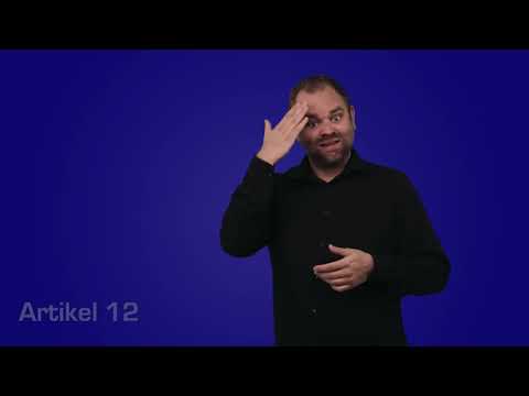 Still uit de NGT-video over de Universele Verklaring van de Rechten van de Mens